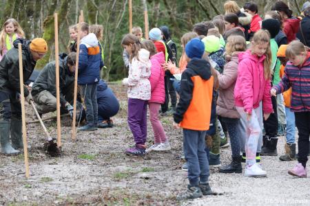 Z zasaditvijo dreves smo uradno odprli kolesarsko povezavo Kamnik–Godič (58)